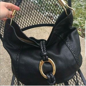 Michael kores leather Hobo wore once
